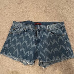 7 for all mankind jean shorts